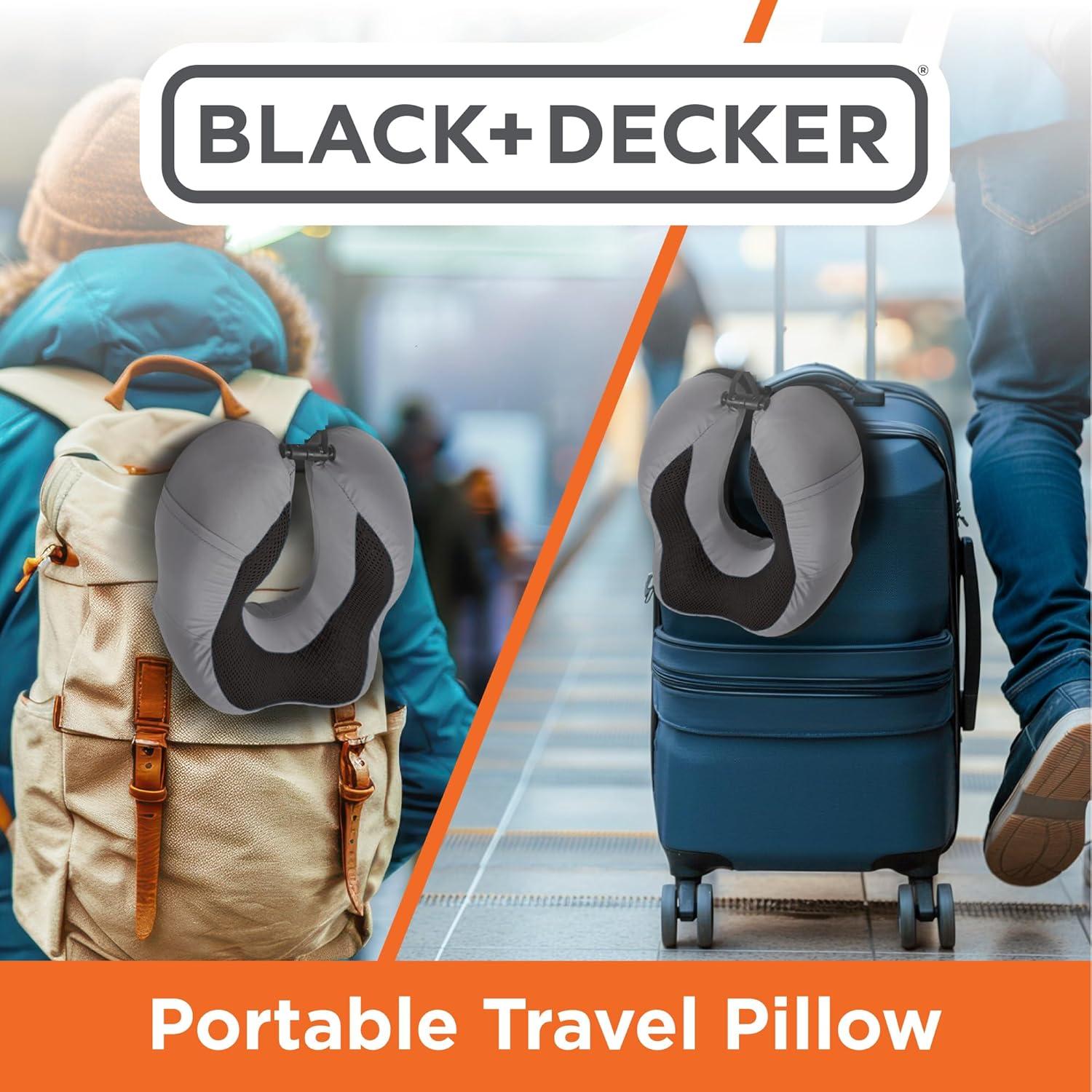 Almohada de Cuello BLACK+DECKER Espuma de Memoria Gel Refrigerante