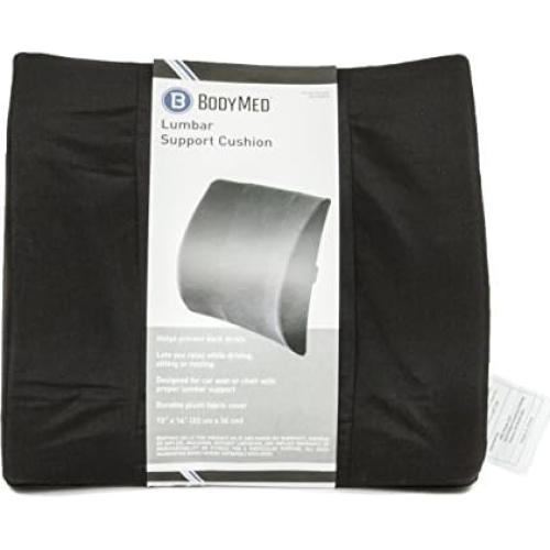 Cojín Lumbar BodyMed Estándar Negro 36x33 cm Ajustable