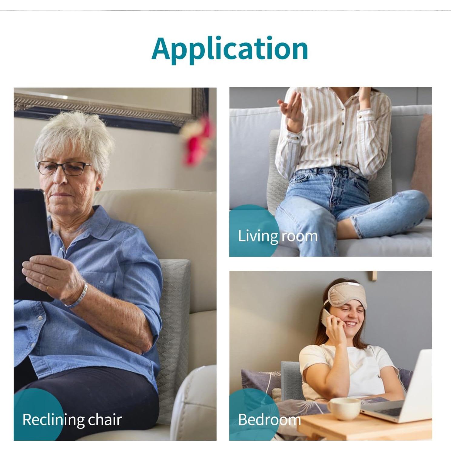 Cojín Lumbar Ergonómico Kamellia Gris Oscuro - Espuma de Memoria