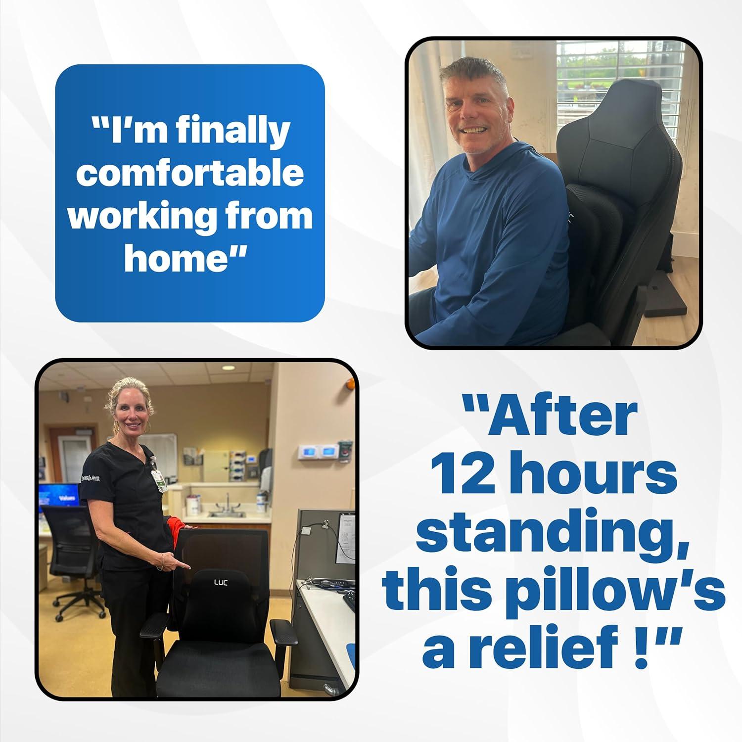 Almohada Lumbar LUC de Espuma Viscoelástica - Soporte Ergonómico