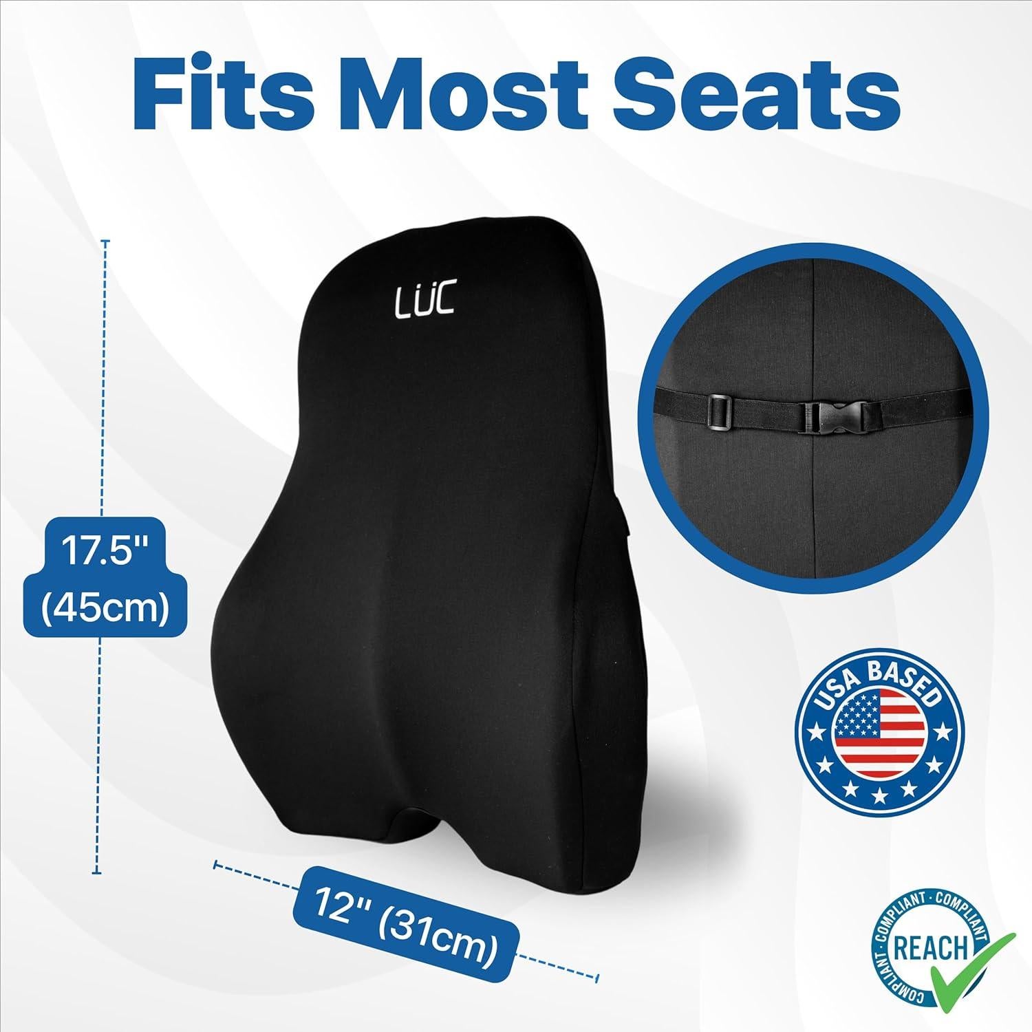 Almohada Lumbar LUC de Espuma Viscoelástica - Soporte Ergonómico