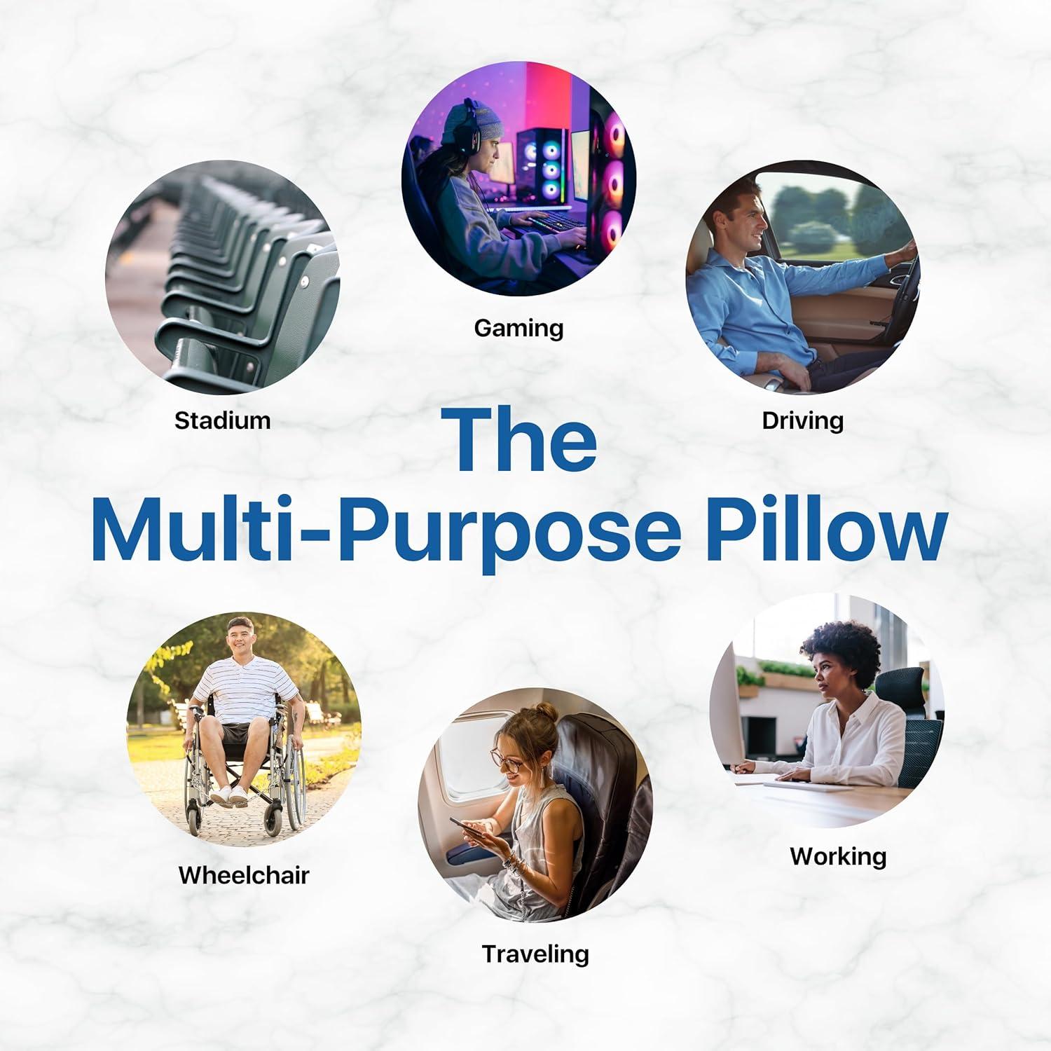 Almohada Lumbar LUC de Espuma Viscoelástica - Soporte Ergonómico