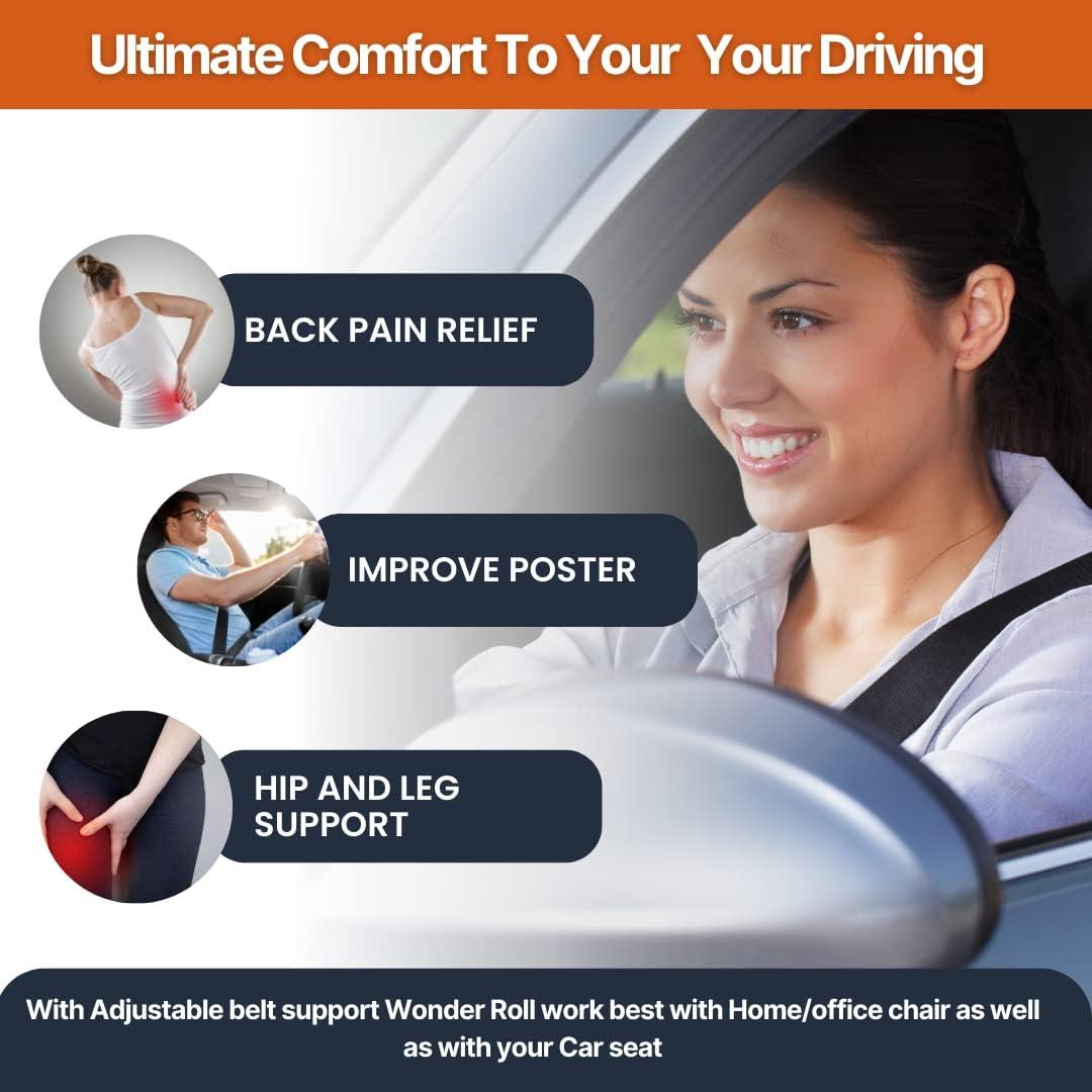 Cojín Lumbar Autoinflable Wonder-Roll para Espalda Baja