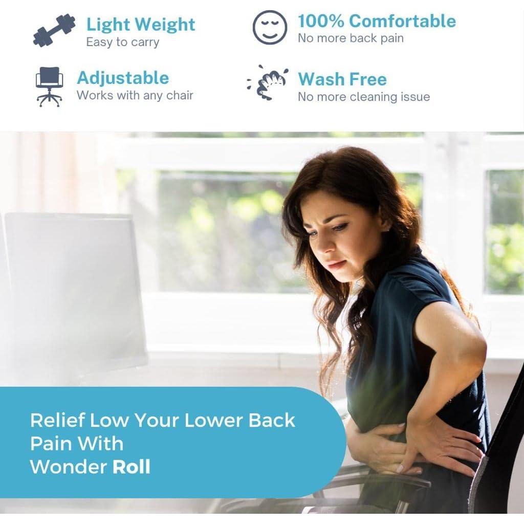 Cojín Lumbar Autoinflable Wonder-Roll para Espalda Baja