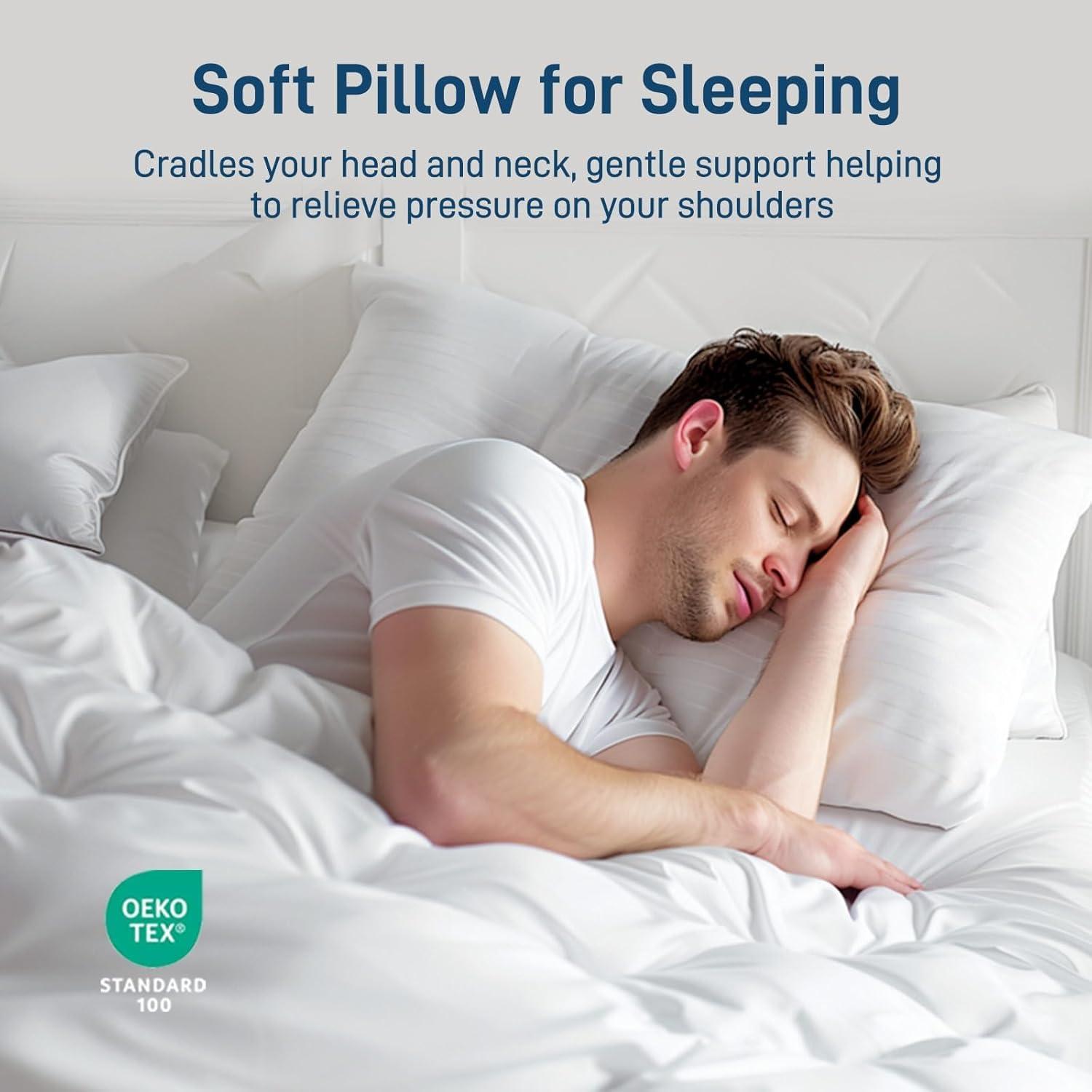 Almohada Hipoalergénica Ankwos Reina - Suave y Fresca 71x51cm