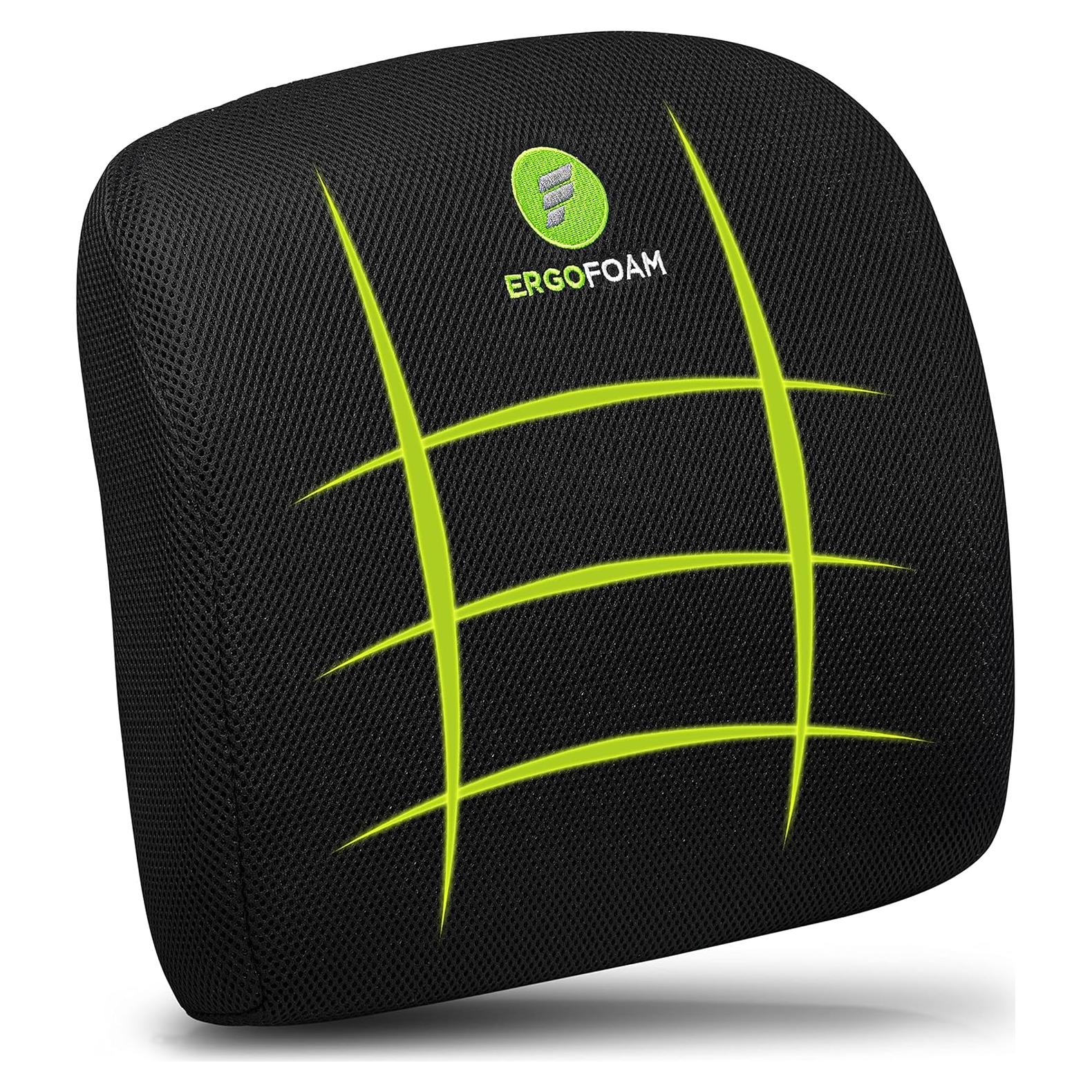 Almohada Lumbar ErgoFoam - Soporte Espalda Transpirable 39x38cm