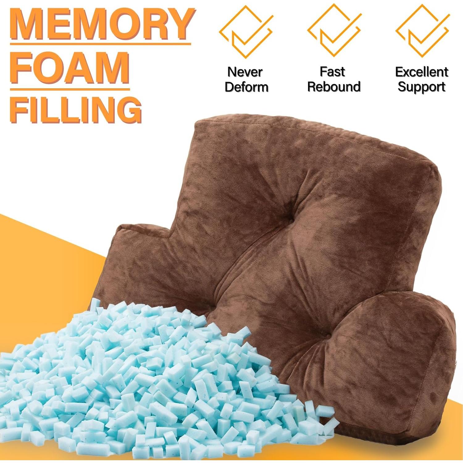 Cojín Lumbar 1 MIDDLE ONE de Espuma Viscoelástica Café