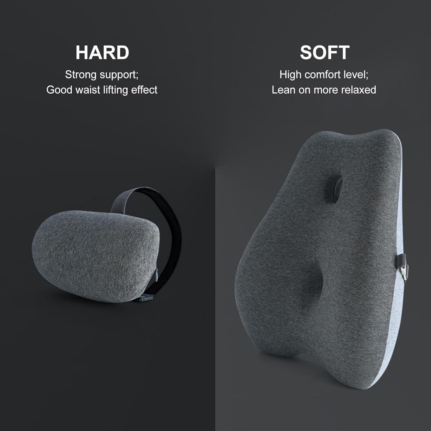 Cojín Lumbar Ajustable ROOMLIFE 50.8x40.6 cm Espuma Viscoelástica