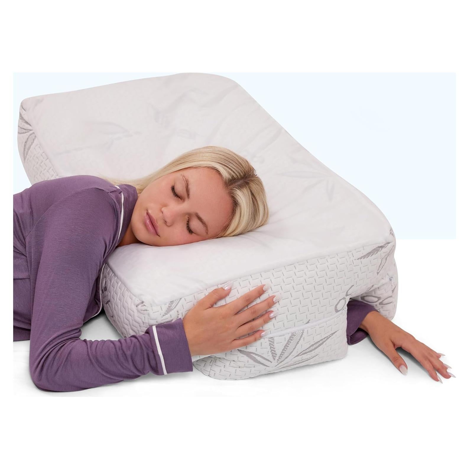 Cojín de Esposa Ortopédico Ajustable para Dormir Lateral - Firmeza Media