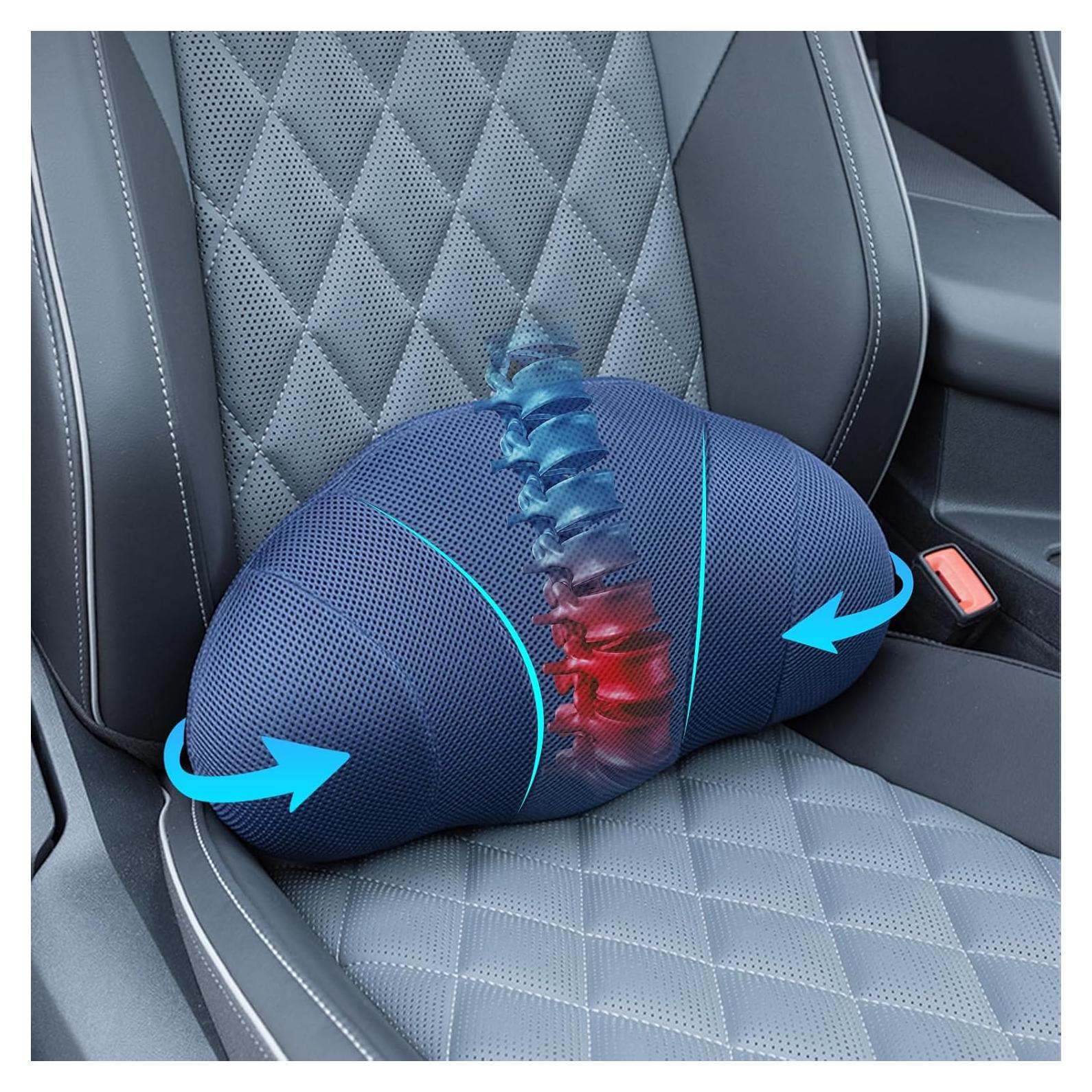 Almohada Lumbar FURSATO Espuma Viscoelástica Azul Ergonómica