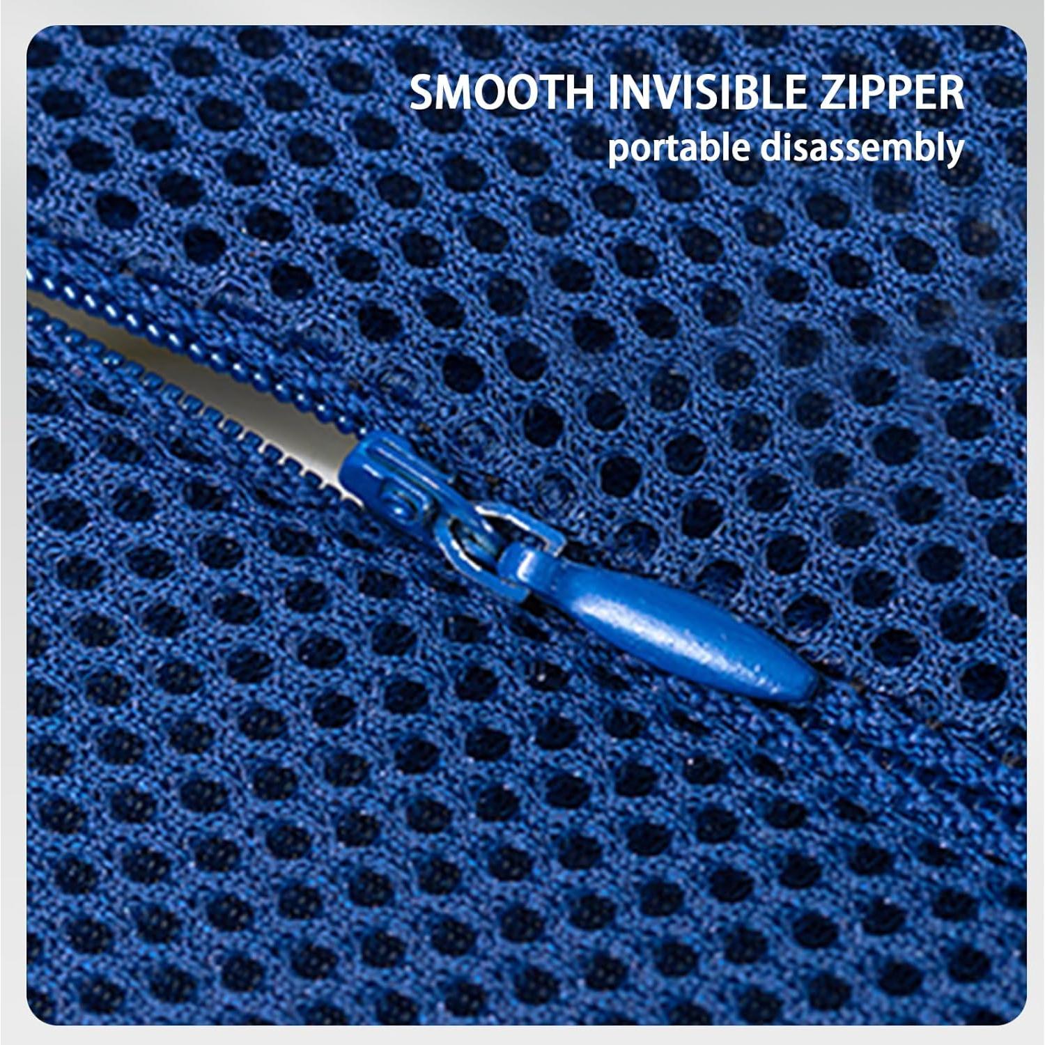 Almohada Lumbar FURSATO Espuma Viscoelástica Azul Ergonómica