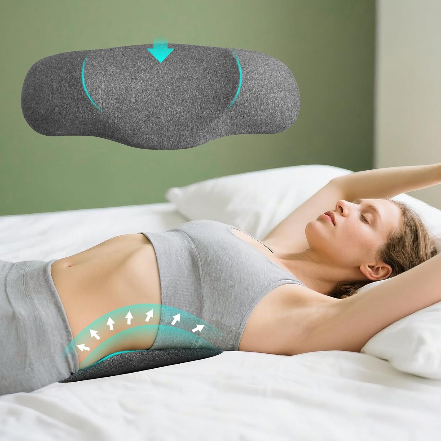 Almohada Lumbar Ashena - Espuma Viscoelástica Ergonomica 67.8x34.8cm