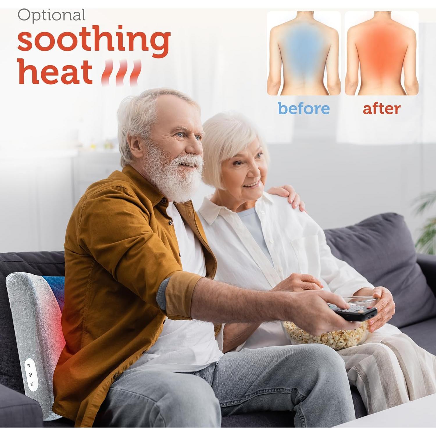 Almohada Lumbar Calentada CILI CL-4102BLU con Masaje Vibrante