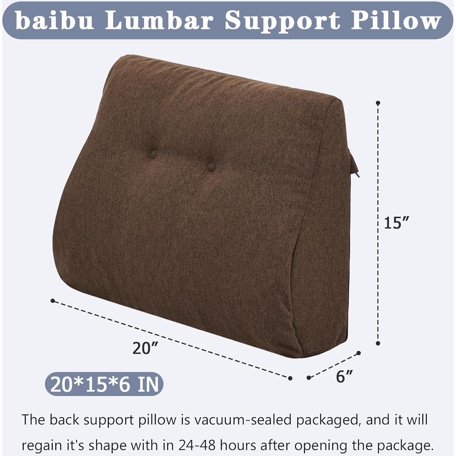 Almohada Lumbar Baibu con Espuma Viscoelástica 50.8x38.1 cm