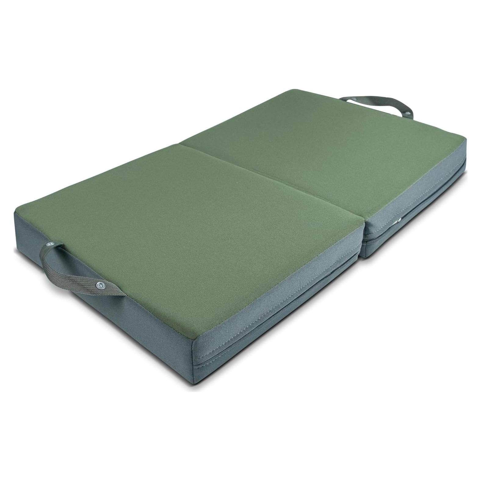 Almohadilla para Arrodillarse KI Store Espuma de Memoria Verde Oliva