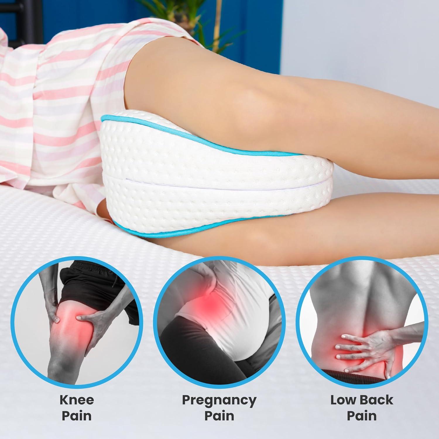 Almohada de Rodilla Viscoelástica Viscofoam - Alivio Dolor Espalda