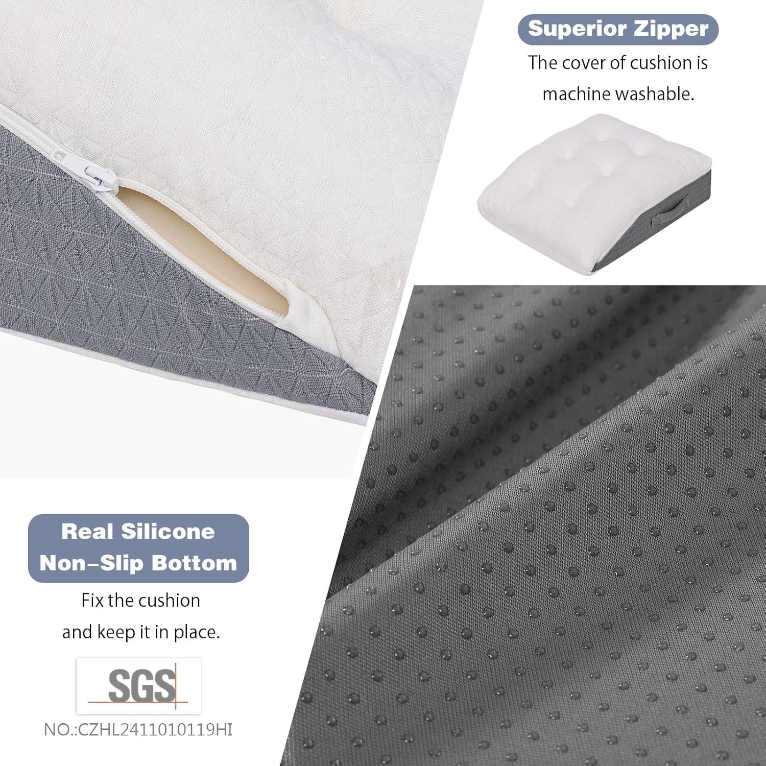 Almohada Elevadora de Piernas Baibu de Espuma Viscoelástica 60x46x15 cm