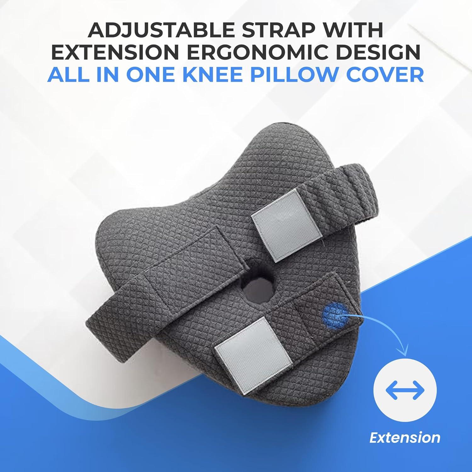 Funda de Almohada para Rodilla Tularis Gris con Cremallera