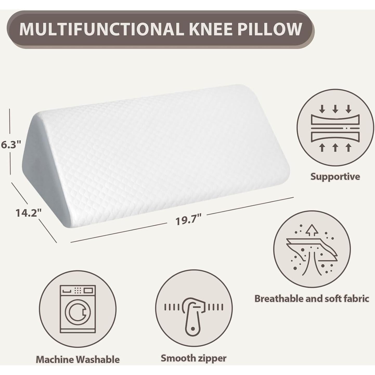 Almohada en cuña MOREZZF para elevación de piernas 50x36cm