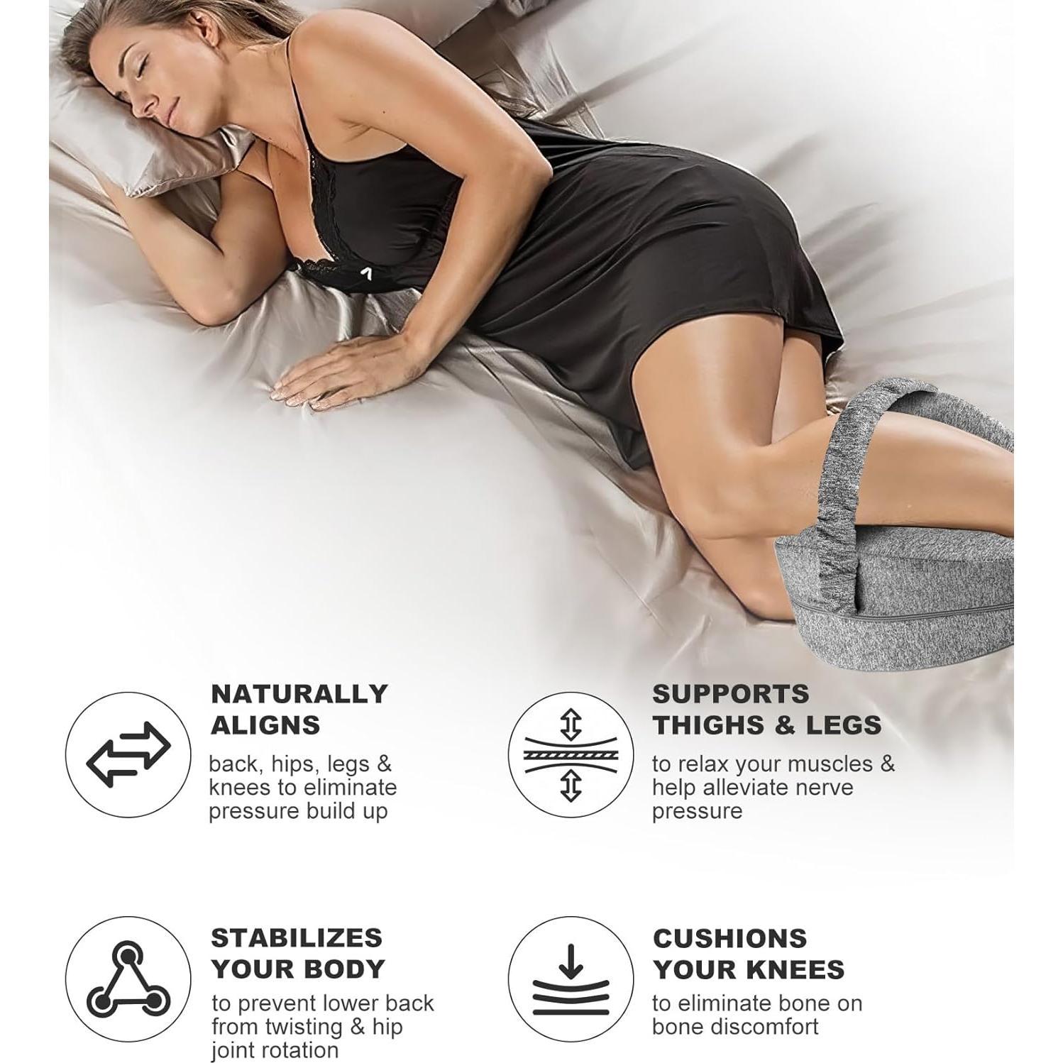 Almohada de Rodilla Viscoelástica RWSEFK para Alivio Ciático