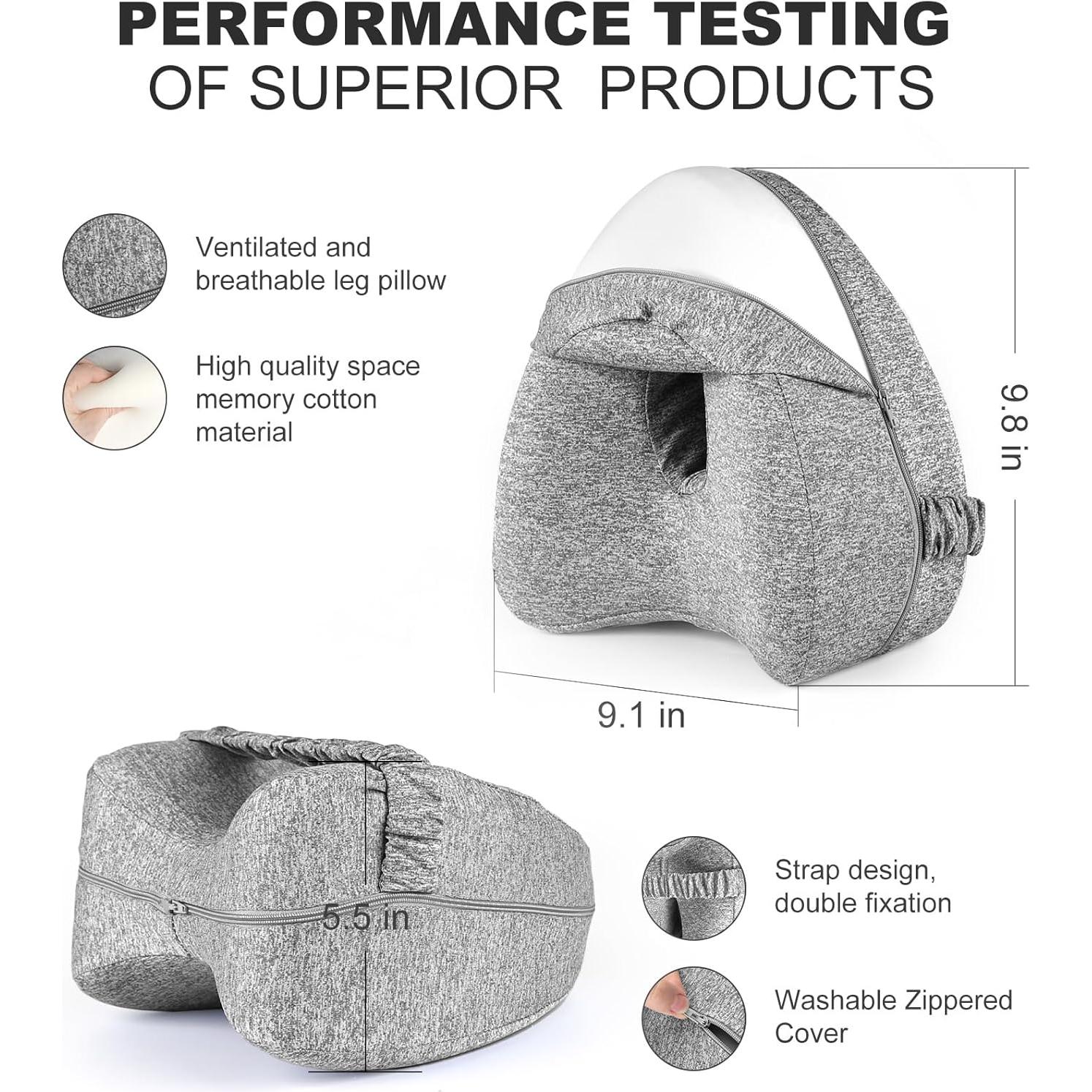 Almohada de Rodilla Viscoelástica RWSEFK para Alivio Ciático