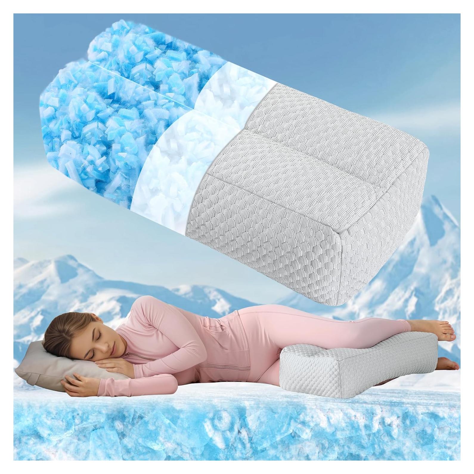 Almohada Enfriadora HOMBYS para Rodilla - Espuma Viscoelástica 58.4x25.4cm