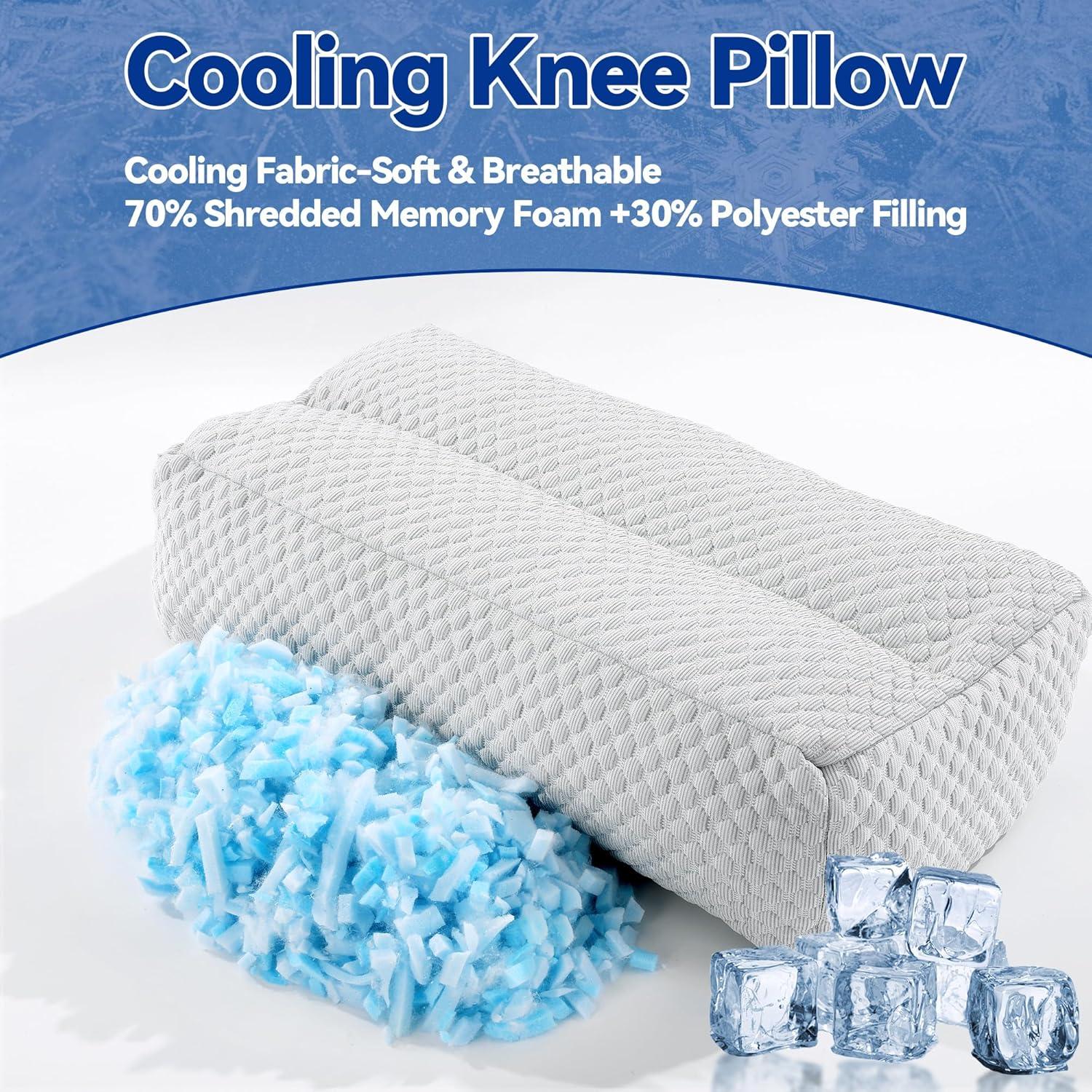 Almohada Enfriadora HOMBYS para Rodilla - Espuma Viscoelástica 58.4x25.4cm