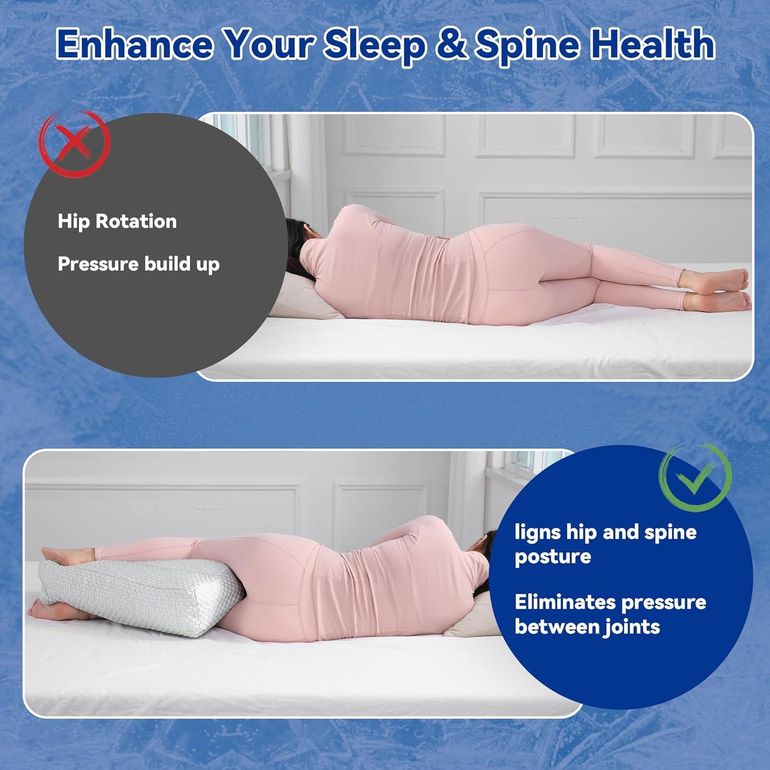 Almohada Enfriadora HOMBYS para Rodilla - Espuma Viscoelástica 58.4x25.4cm