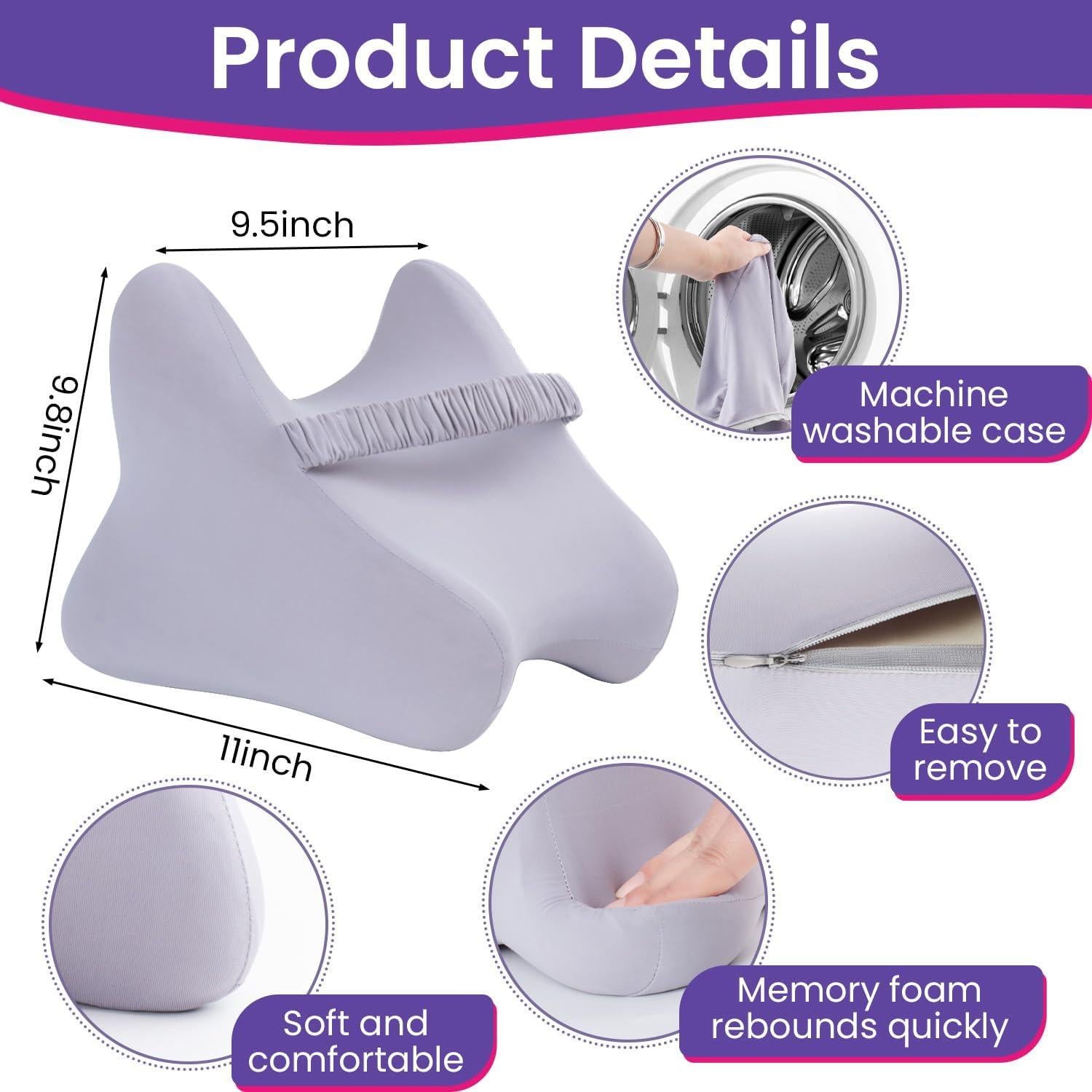 Almohada para Rodillas THMINS para Mujeres, Espuma Viscoelástica