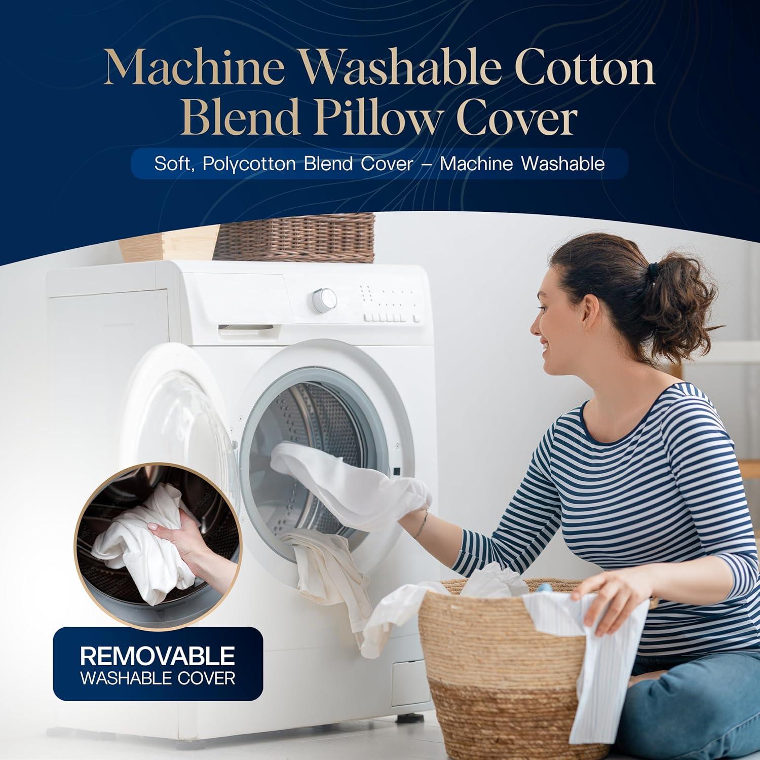 Cojín en cuña Hermell para dormir - Soporte para espalda 60x60 cm