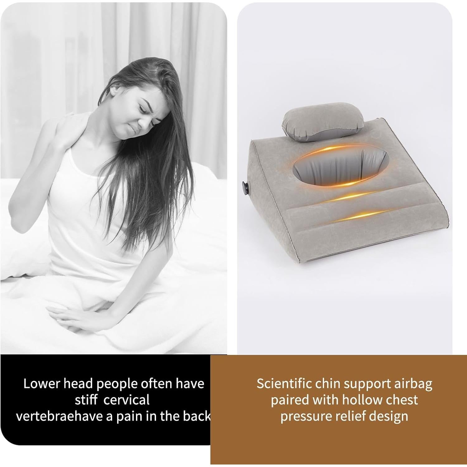 Cojín en Cuña Inflable SHINSOTE para Elevar Piernas 53x48 cm