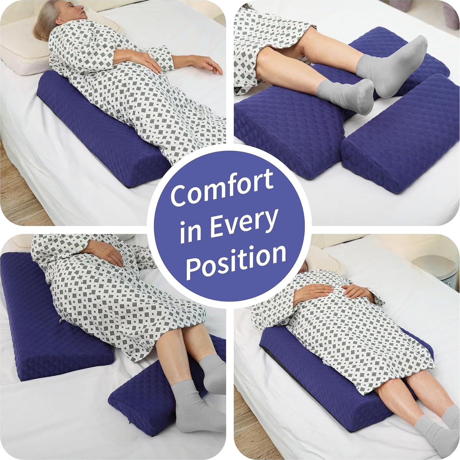 Juego de almohadas antideslizantes Lenora para úlceras - 2 piezas