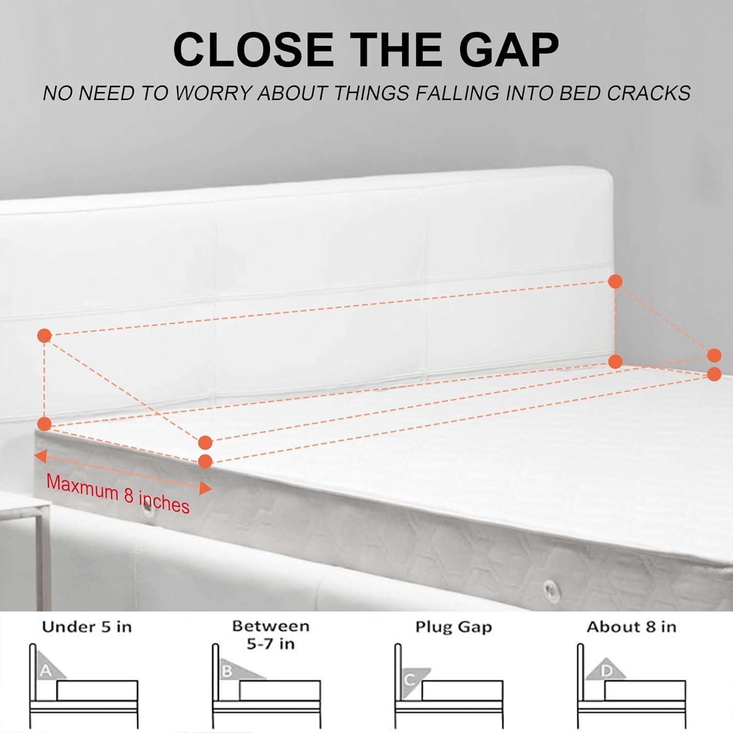 Cojín Wedge Queen Rormcheny Espuma Viscoelástica 152x25 cm
