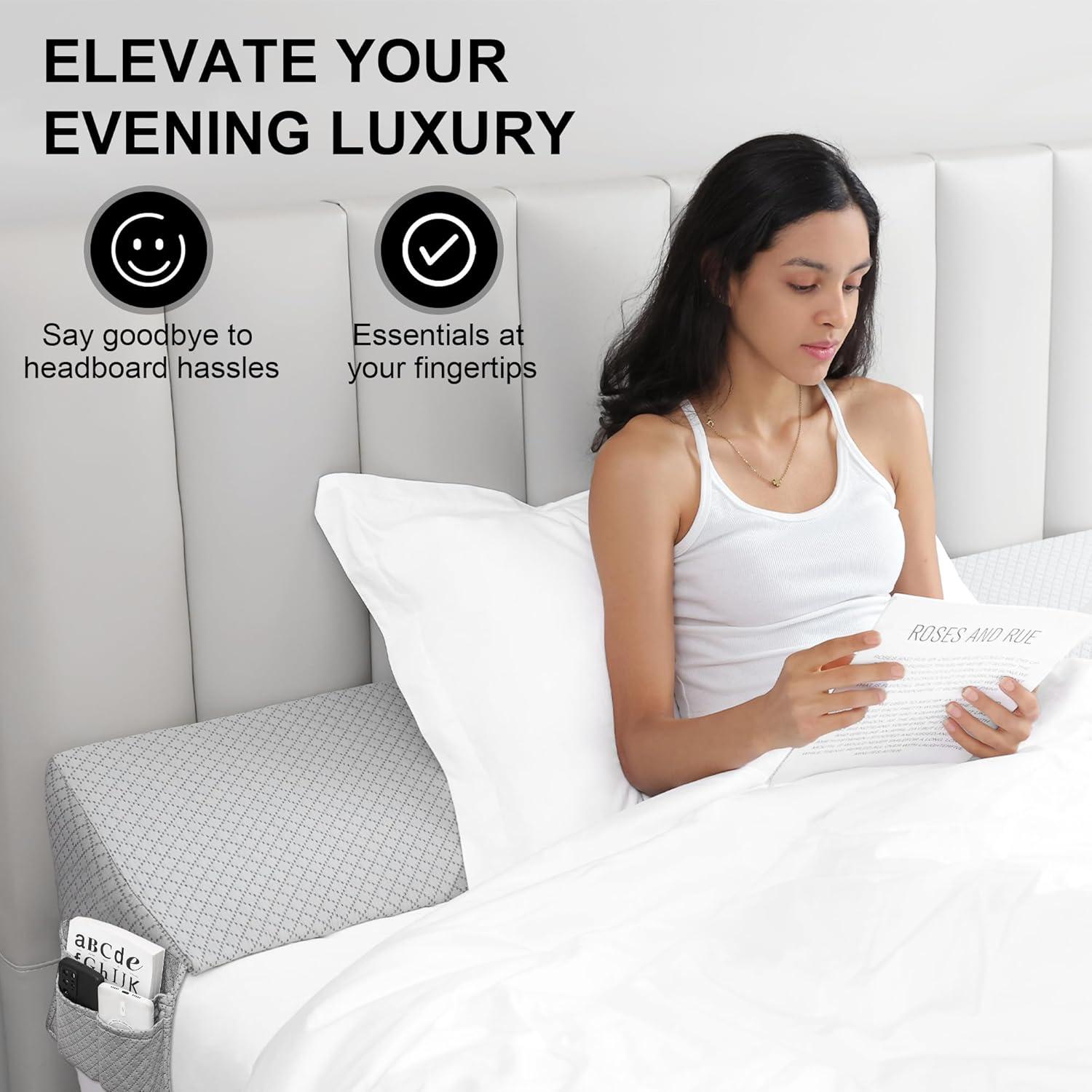 Cojín Wedge Queen Rormcheny Espuma Viscoelástica 152x25 cm