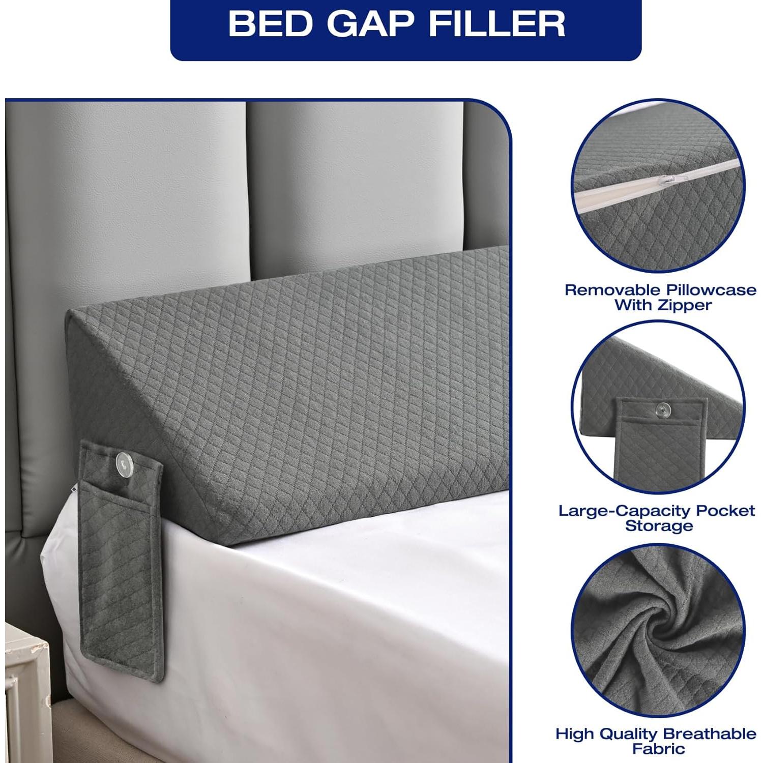 Cojín Wedge Queen MIDLADE Espuma Alta Densidad 152.4x25.4cm