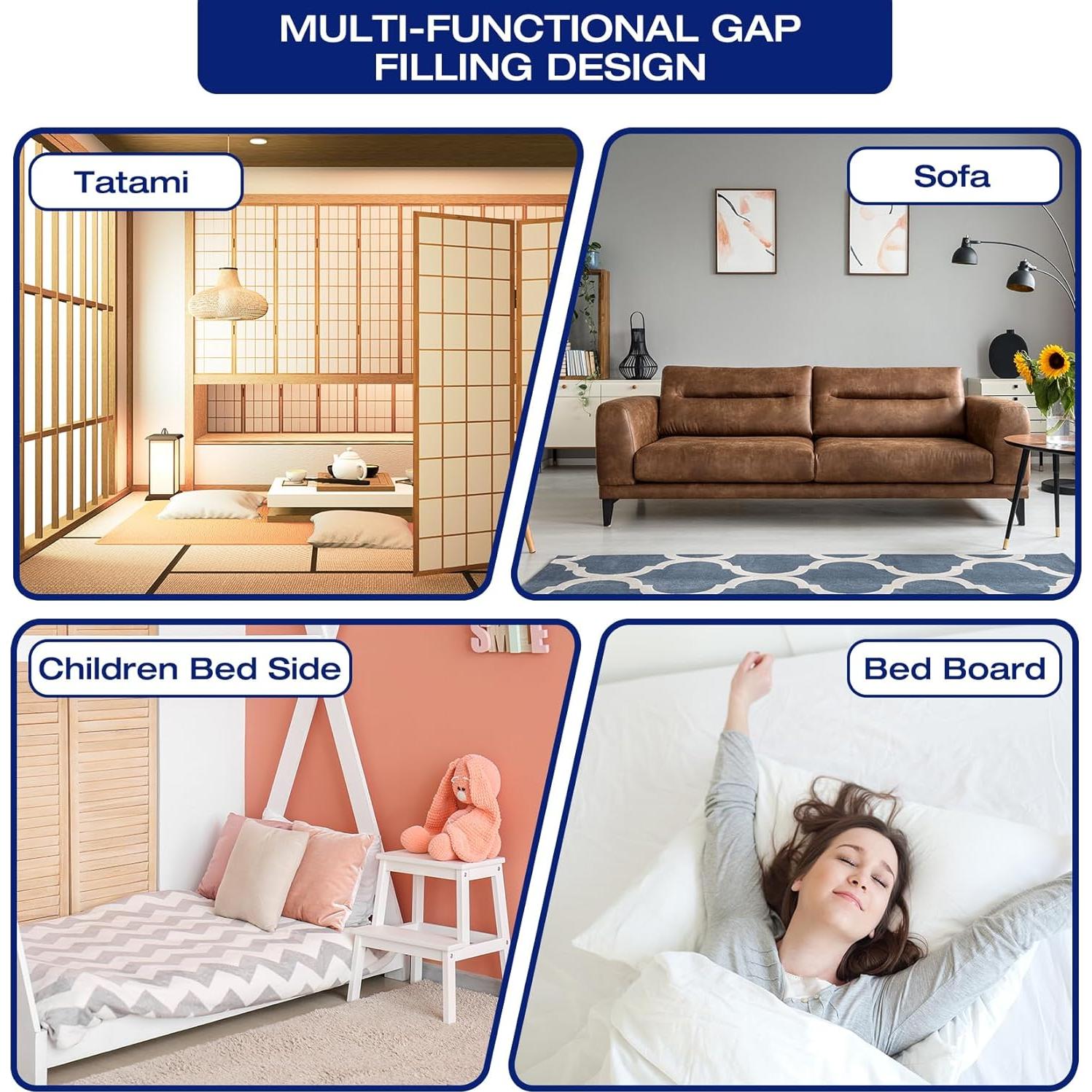 Cojín Wedge Queen MIDLADE Espuma Alta Densidad 152.4x25.4cm