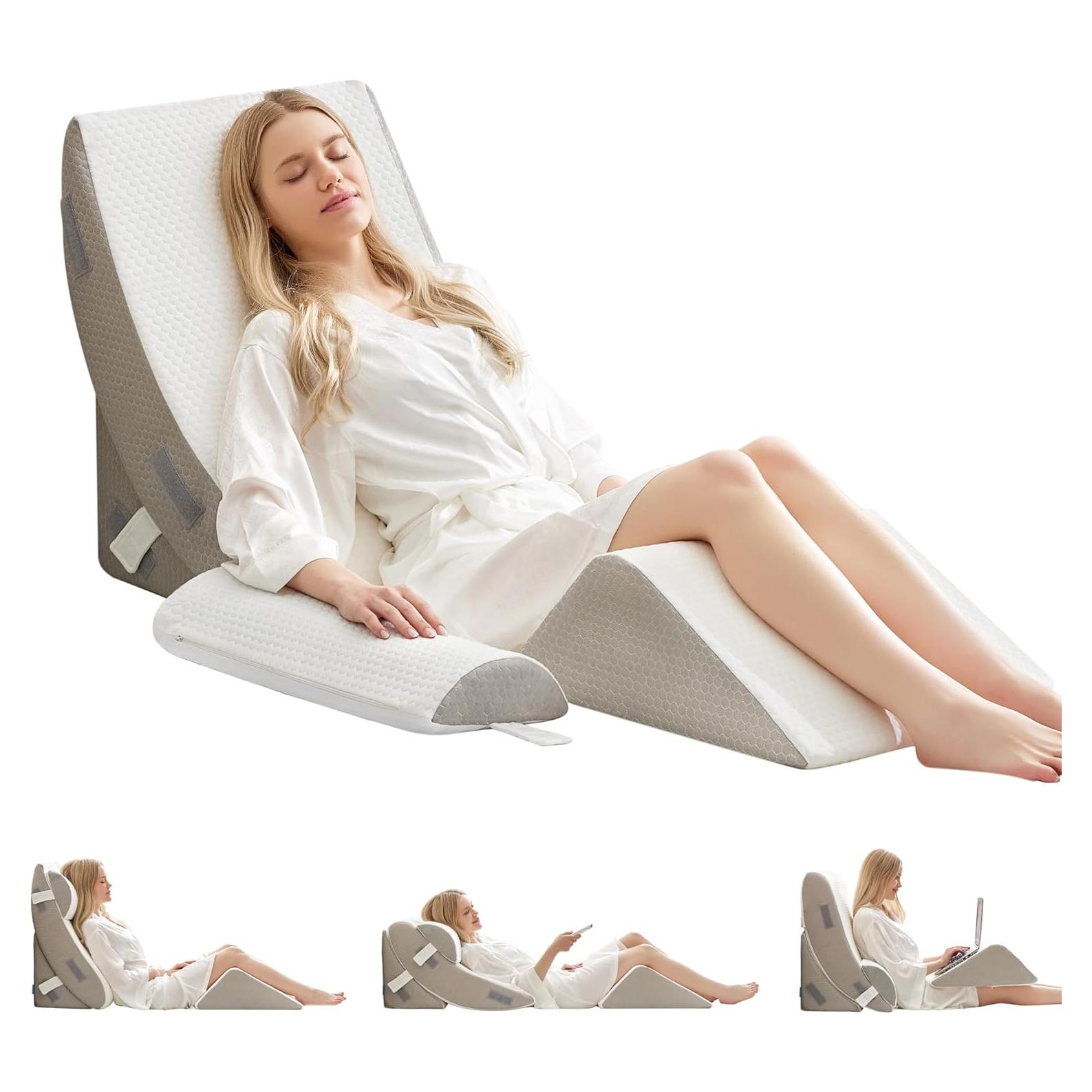 Juego de Almohadas Ortopédicas BDEUS 4 Piezas para Alivio Dolor