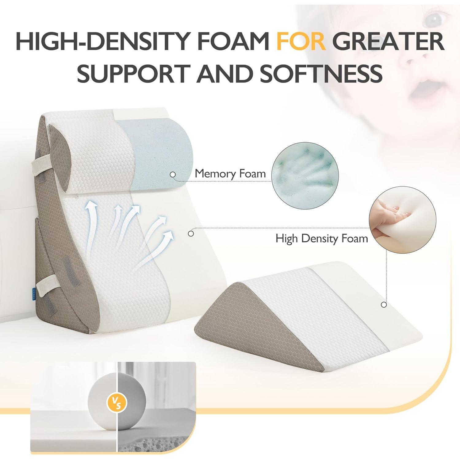 Juego de Almohadas Ortopédicas BDEUS 4 Piezas para Alivio Dolor