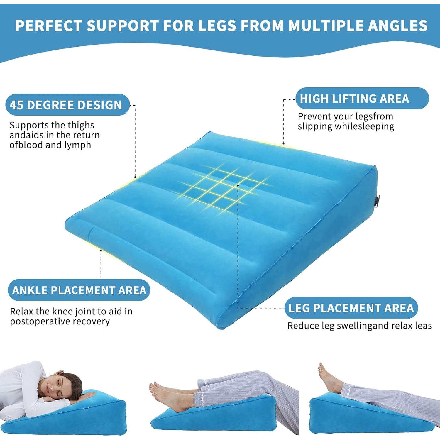 Cojín en cuña TC LAMROBAM 66x68.6 cm para dormir y viajes