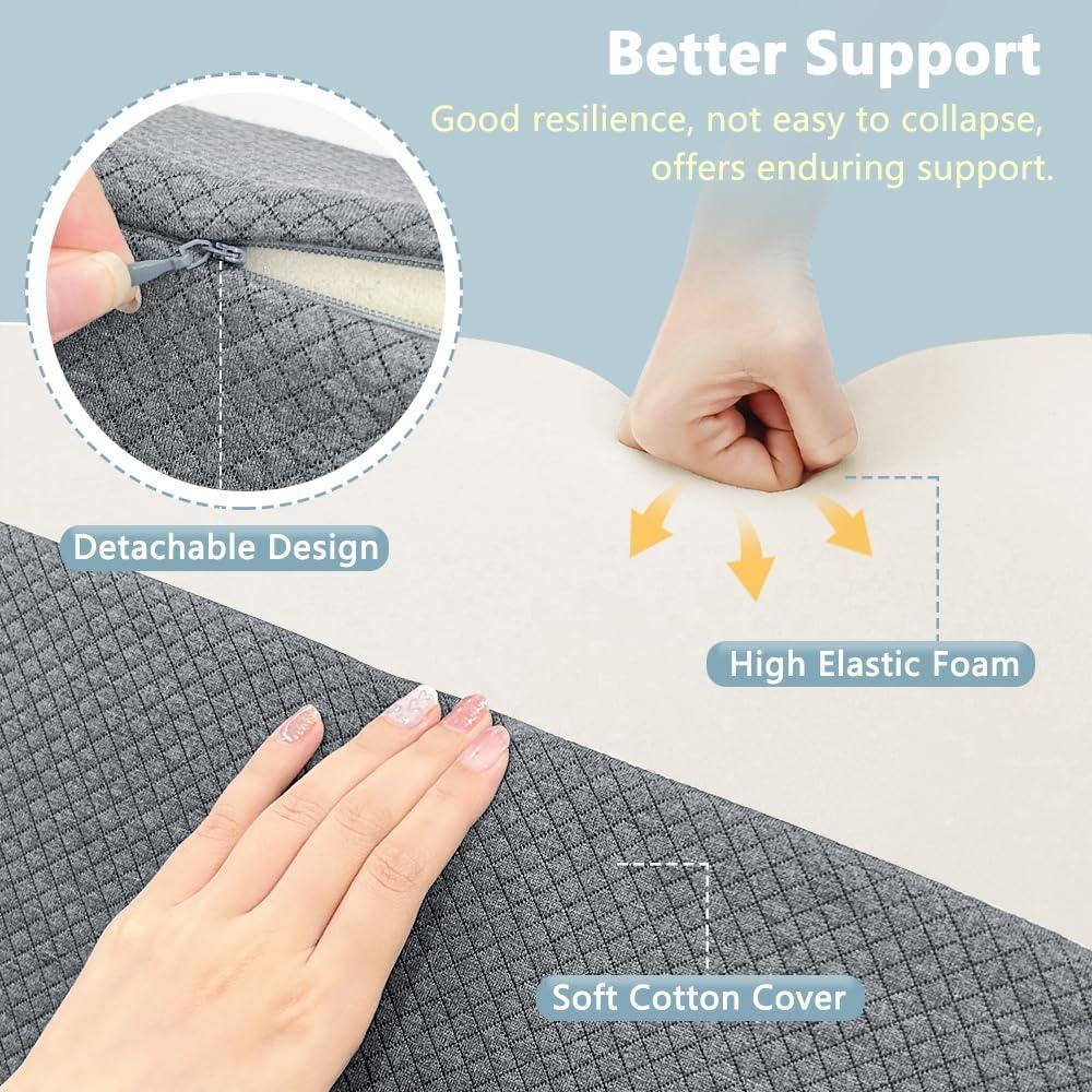 Almohada en Cuña KAAMOS para Dormir de Lado - Soporte Postquirúrgico