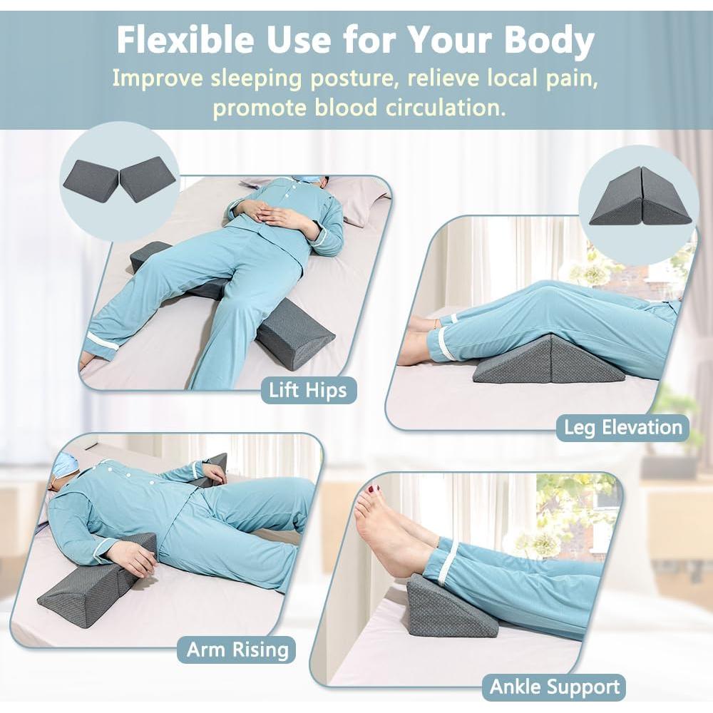 Almohada en Cuña KAAMOS para Dormir de Lado - Soporte Postquirúrgico