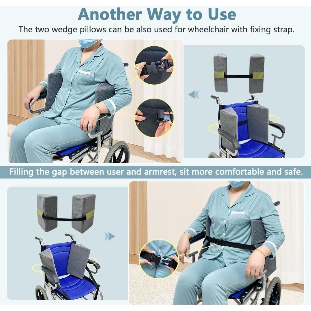 Almohada en Cuña KAAMOS para Dormir de Lado - Soporte Postquirúrgico