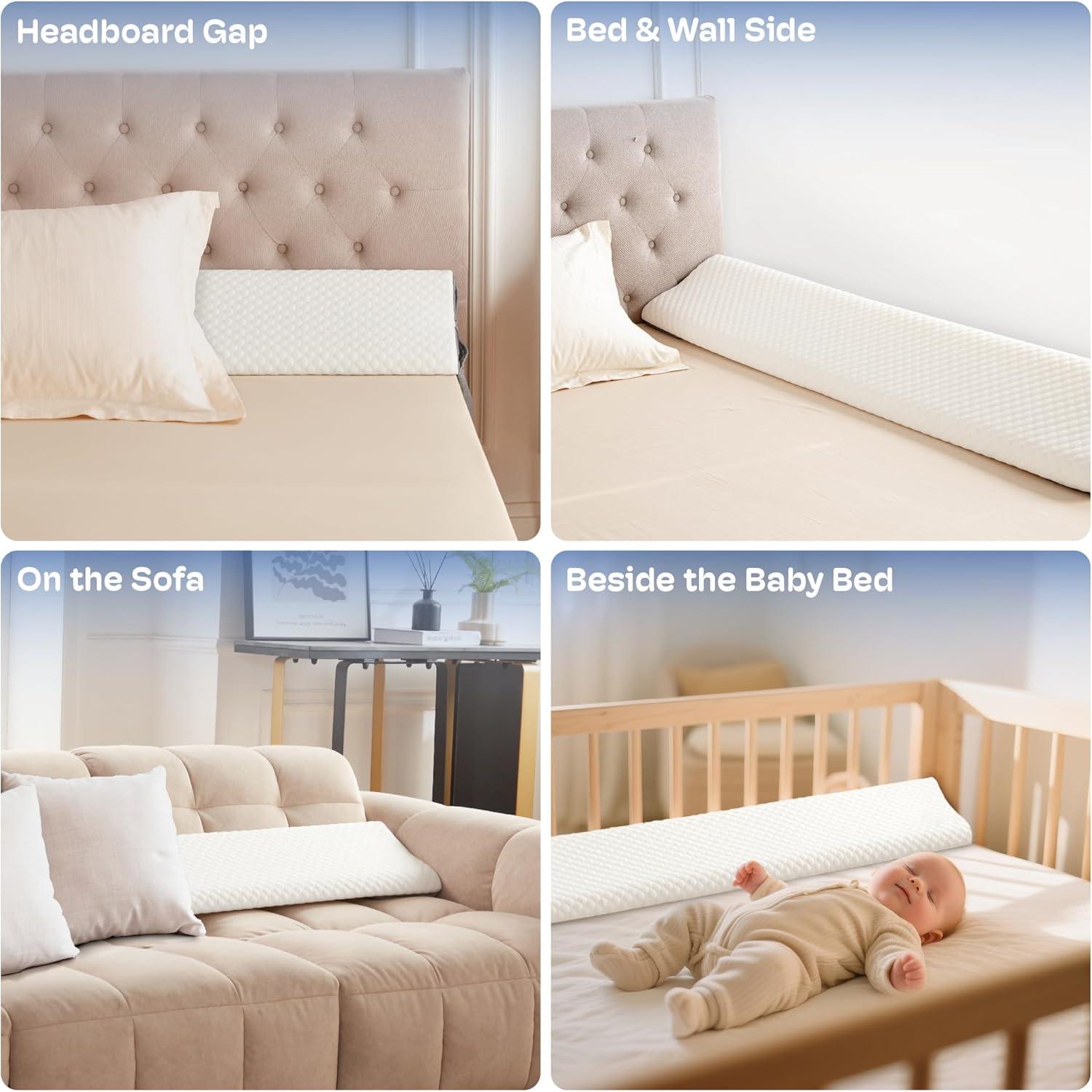 Cojín en cuña para cabecero Queen Simpledad 99 cm ergonómico