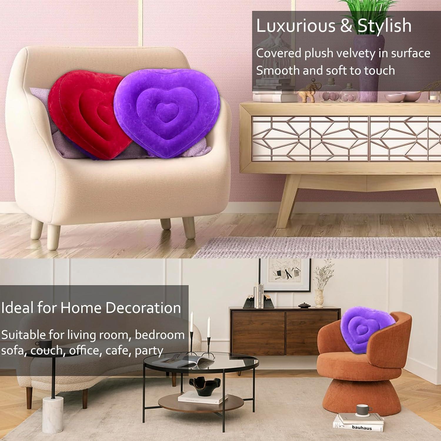 Almohada Inflable de Elevación de Piernas Hawtail - Corazón