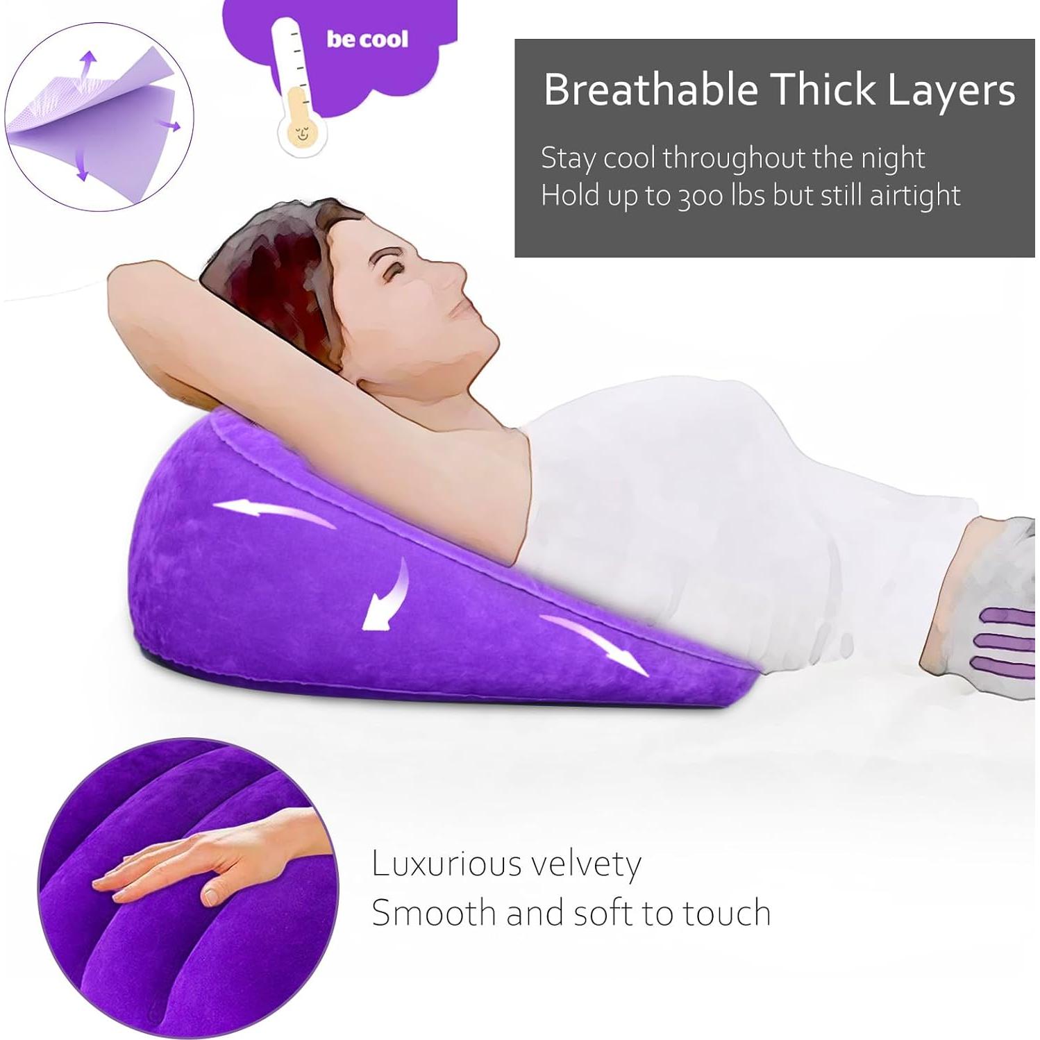 Almohada Inflable de Elevación de Piernas Hawtail - Corazón