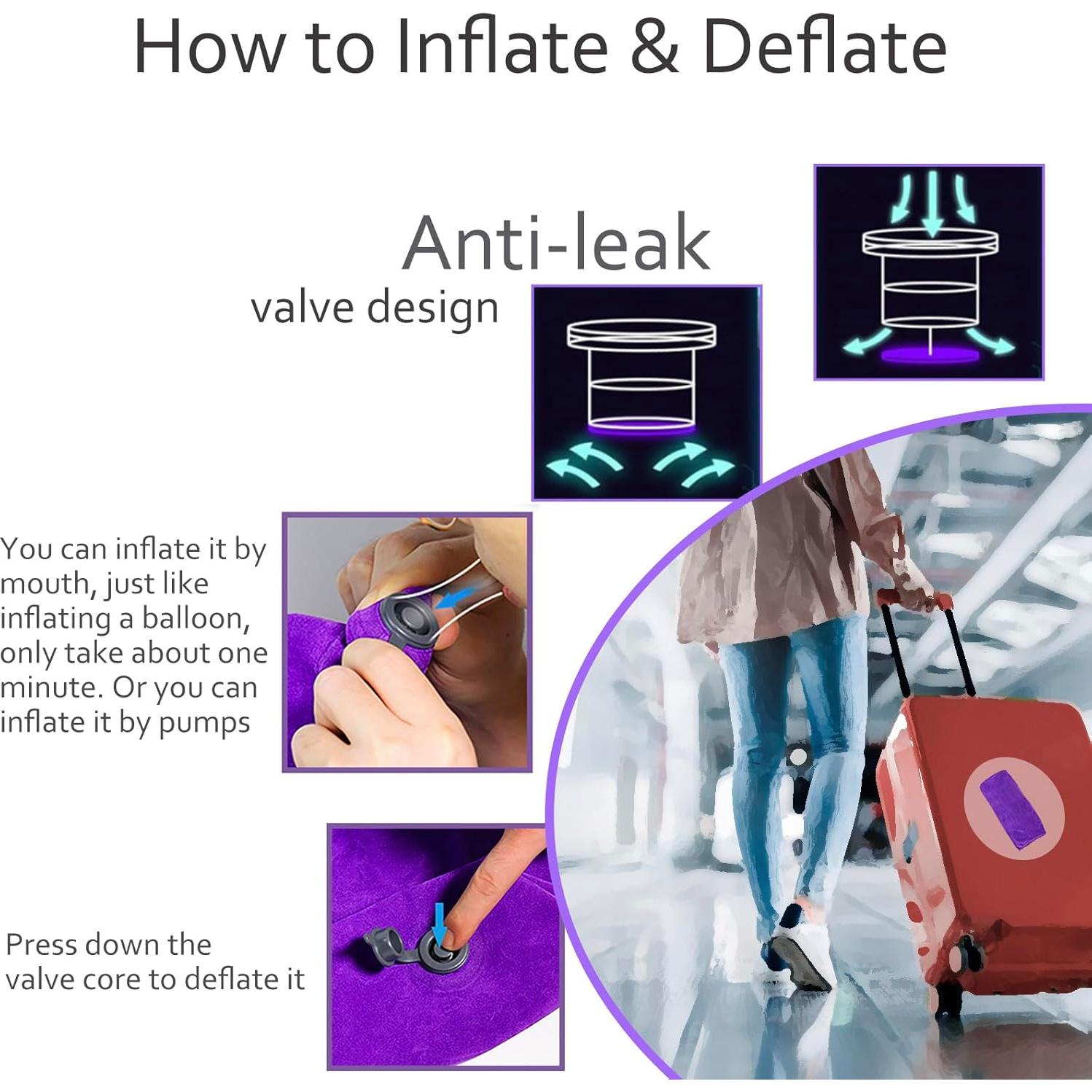 Almohada Inflable de Elevación de Piernas Hawtail - Corazón