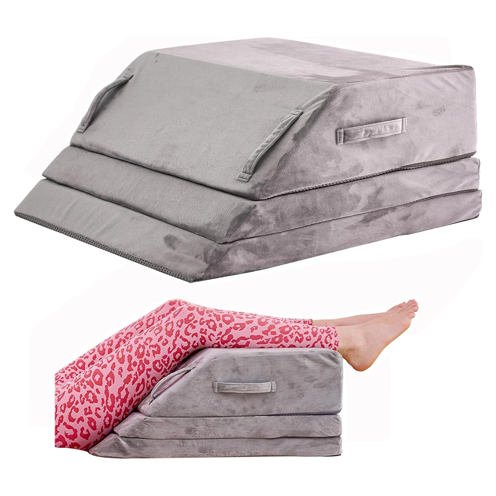 Cojín en cuña Jakoola Rex-Gris 25 cm Espuma Viscoelástica