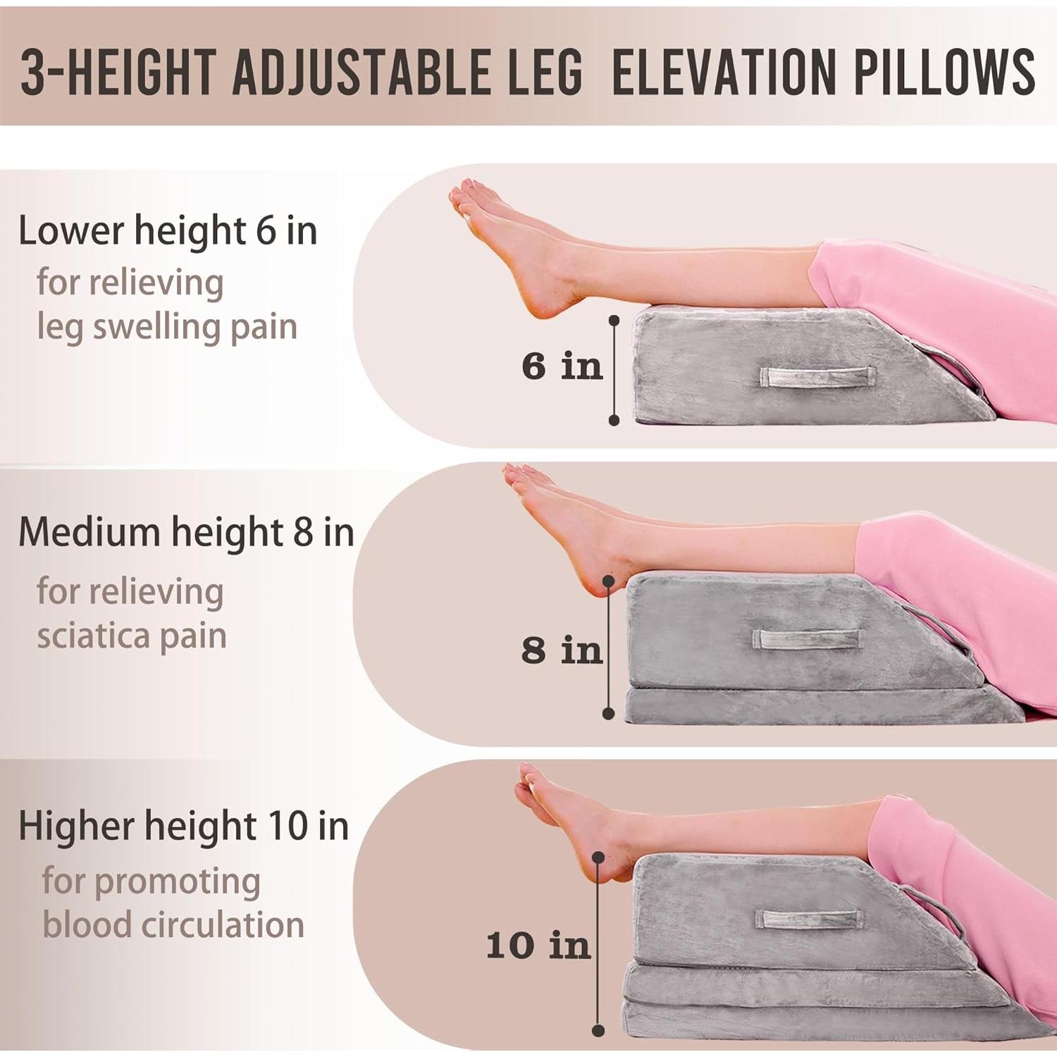 Cojín en cuña Jakoola Rex-Gris 25 cm Espuma Viscoelástica