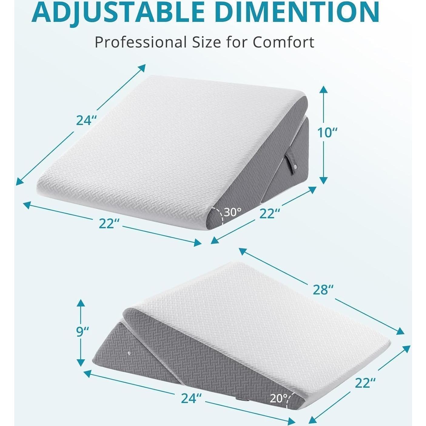 Almohada en Cuña Ajustable Sasttie 7 en 1 Espuma Viscoelástica