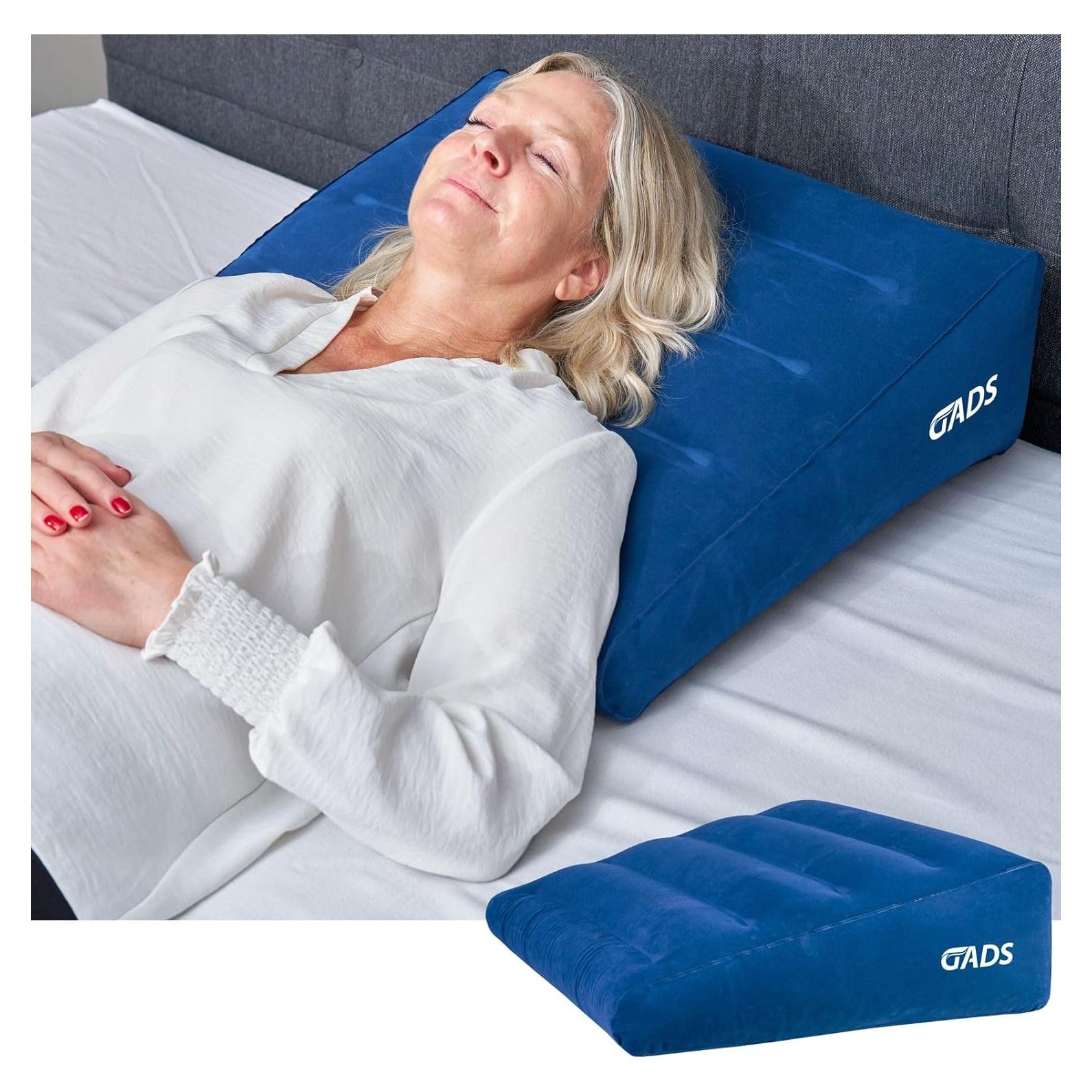 Cojín en Cuña Inflable GADS para Dormir y Viajar - Ajustable